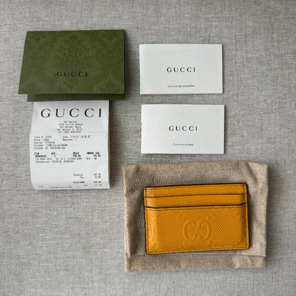 AUTH Gucci GG Card Case Wallet - Picture 2 of 9